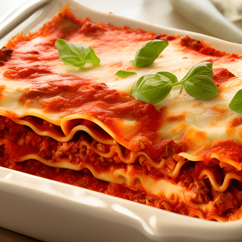 Lasagna with artichokes